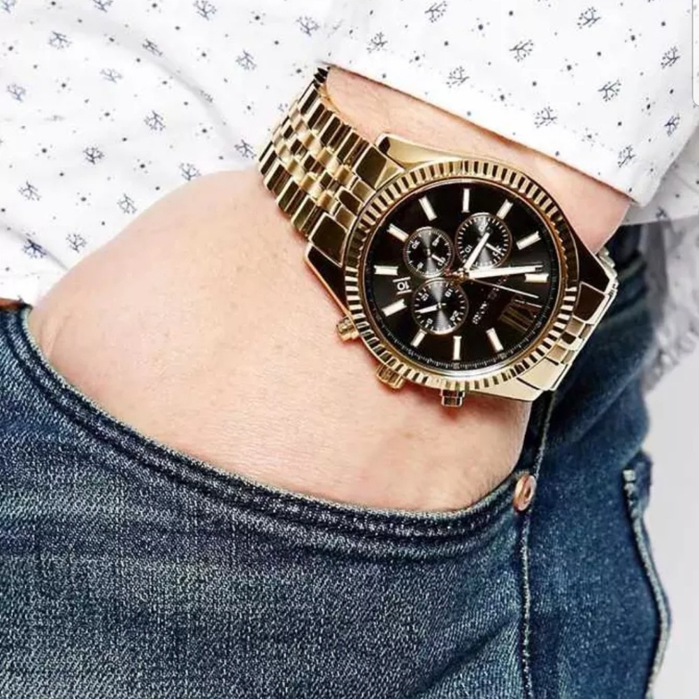 Michael Khors mens gold watch